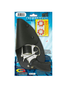 Caja Pistola 12 tiros + 2 fulminantes + Cartuchera