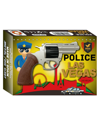 Pack 2 cajitas pistolas Police Las Vegas 12 tiros