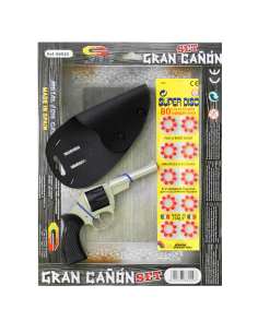 Caja Pistola 8 tiros + blíster fulminantes + cartuchera