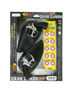 Pack 2 blister pistolas Gran Cañón doble 8 tiros