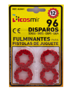 Fulminantes 12 tiros para pistolas de juguete