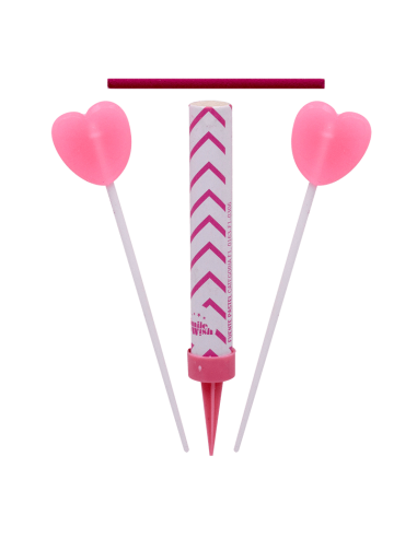 SALDO - Fuente Tarta + 2 Velas Corazón