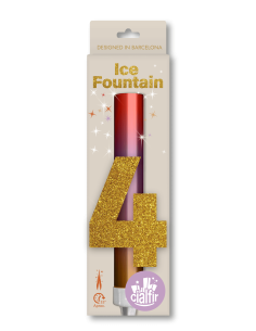 FUENTE PASTEL ORO CAJA Número 4