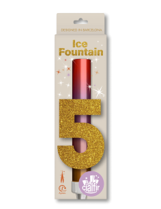 FUENTE PASTEL ORO CAJA Número 5