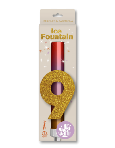 FUENTE PASTEL ORO CAJA Número 9