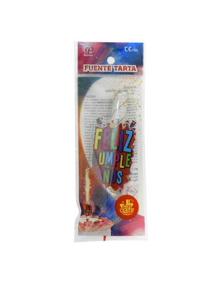 Fuente Pastel Feliz Cumpleaños