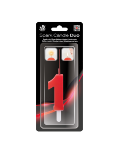 Caja Estándar Bengala + Vela DUO 1 ROJO