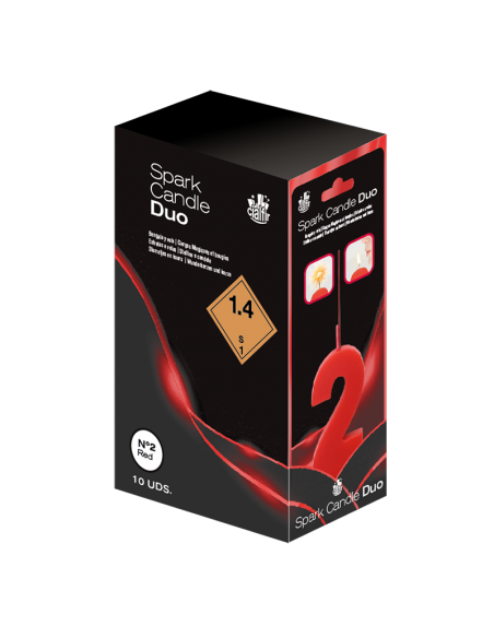 Bengala + Vela DUO 2 ROJO