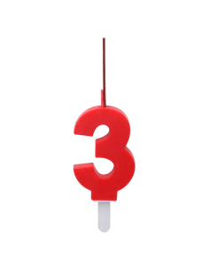 Bengala + Vela DUO 3 ROJO 2