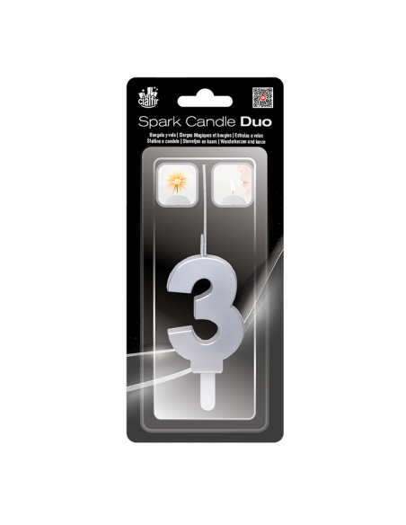 Bengala + Vela DUO 3 PLATA