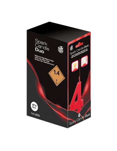 Bengala + Vela DUO 4 ROJO