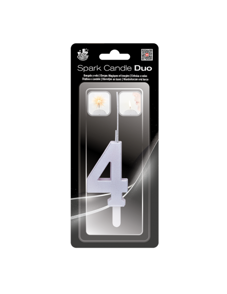 Bengala + Vela DUO 4 PLATA