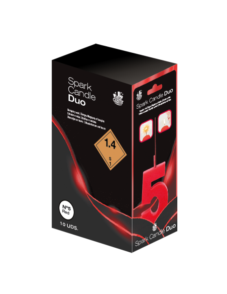 Bengala + Vela DUO 5 ROJO