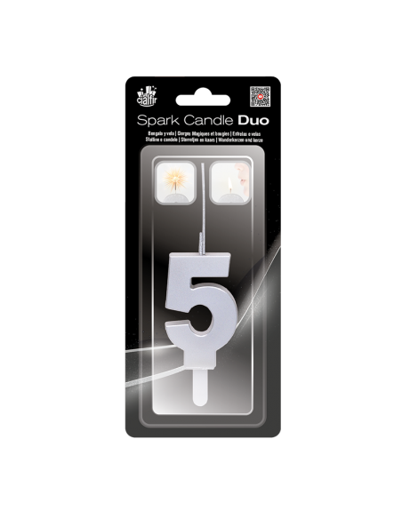 Bengala + Vela DUO 5 PLATA