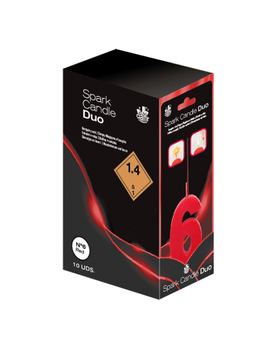 Bengala + Vela DUO 6 ROJO