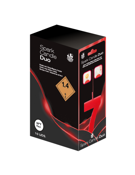 Bengala + Vela DUO 7 ROJO