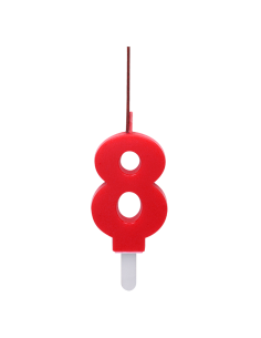 Bengala + Vela DUO 8 ROJO 2