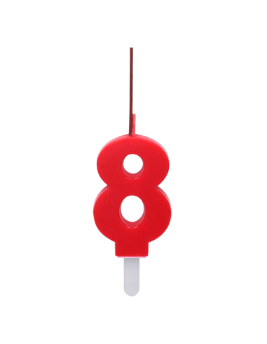 Bengala + Vela DUO 8 ROJO