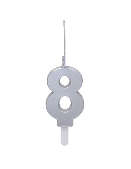 Bengala + Vela DUO 8 PLATA