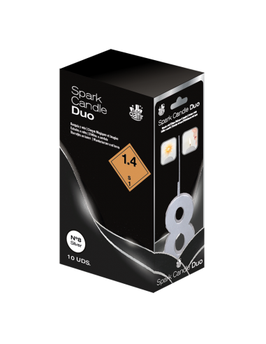 Bengala + Vela DUO 8 PLATA