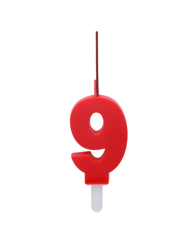 Bengala + Vela DUO 9 ROJO