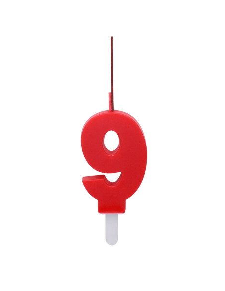 Bengala + Vela DUO 9 ROJO