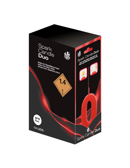 Bengala + Vela DUO 0 ROJO