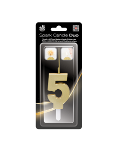 Caja Estándar Bengala + Vela DUO 5 ORO