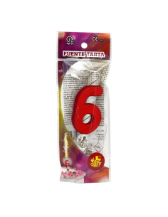 Fuente Pastel Número 6 2