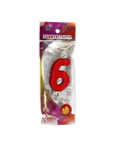 Fuente Pastel Número 6