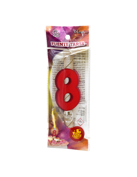 Fuente Pastel Número 8