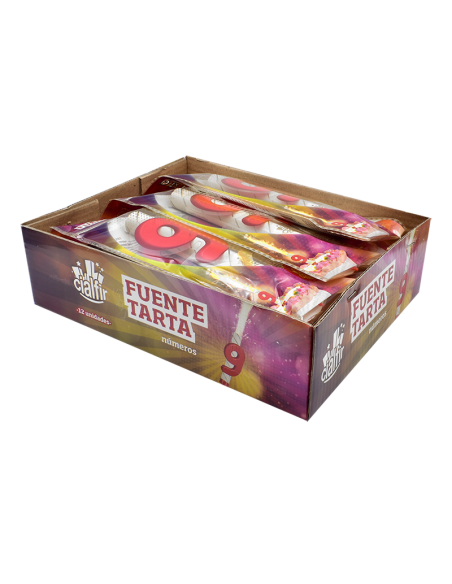 Fuente Pastel Número 9