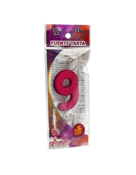 Fuente Pastel Número 9