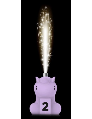 Nana unicornio rosa fuente pastel 9cm