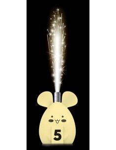 Fuente pastel forma de ratoncito amarillo 2