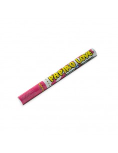 Cañón tubo confetti corazones 50cm